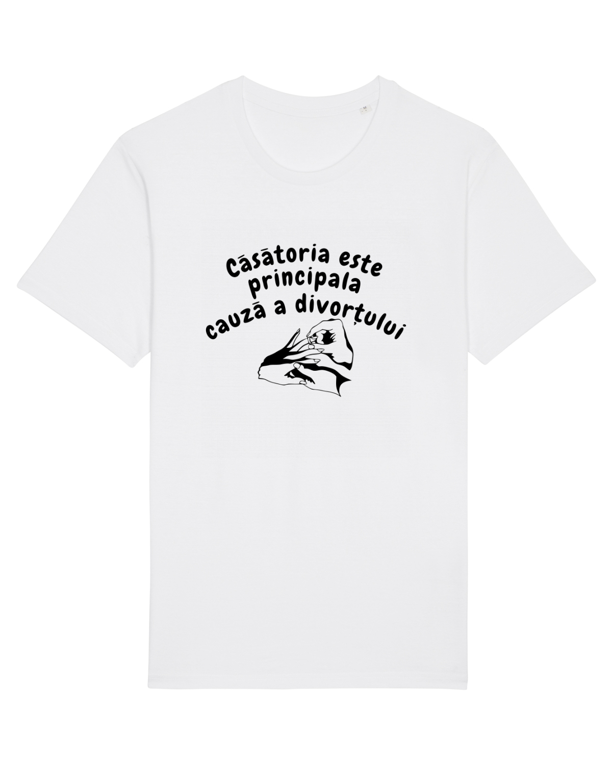Tricou mânecă scurtă Unisex Rocker White