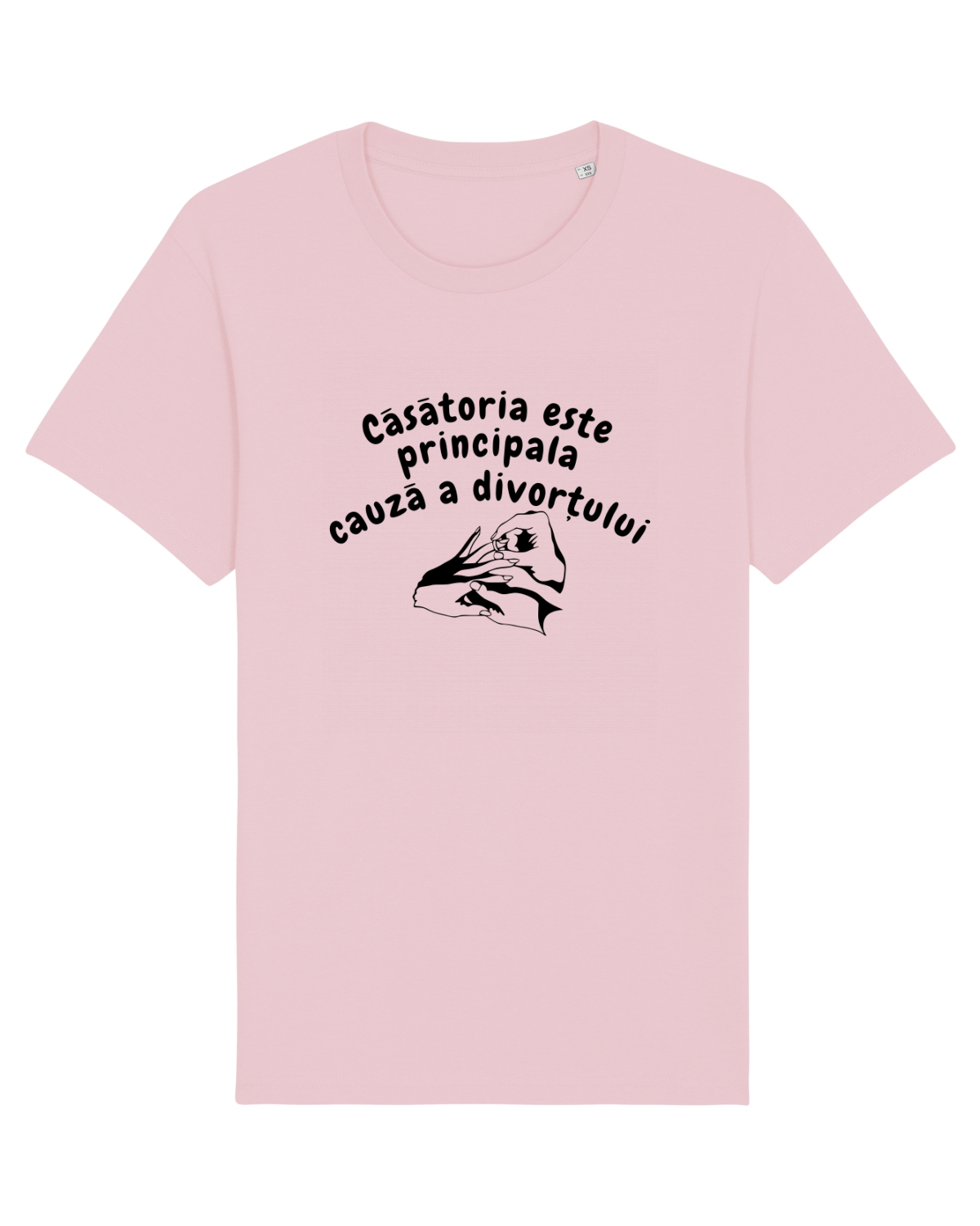 Tricou mânecă scurtă Unisex Rocker Cotton Pink
