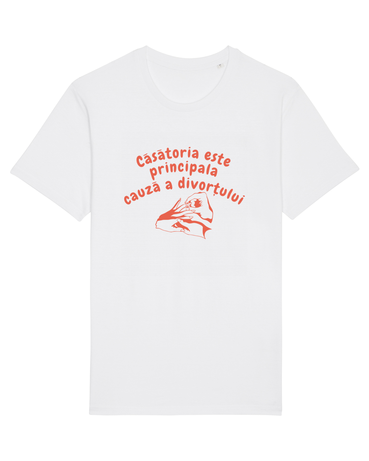 Tricou mânecă scurtă Unisex Rocker White