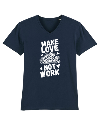 Make Love Not Work French Navy
