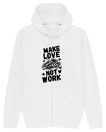 Make Love Not Work Hanorac cu fermoar Unisex Connector