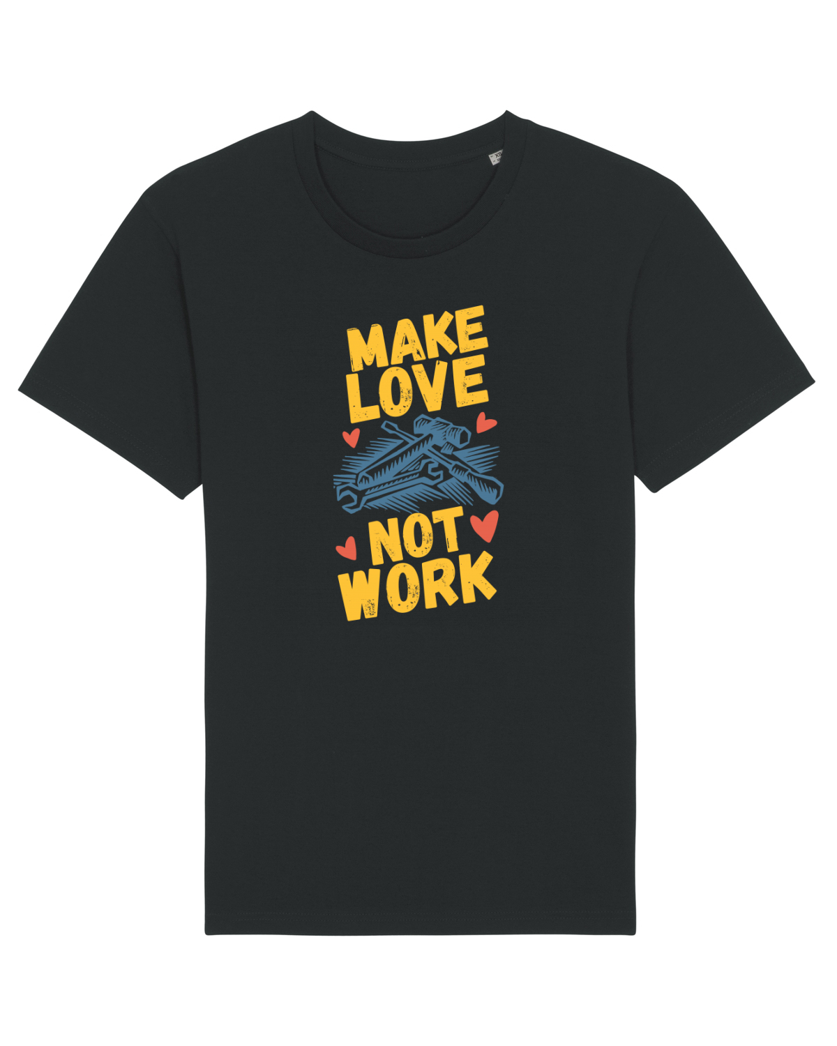 Tricou mânecă scurtă Unisex Rocker Black
