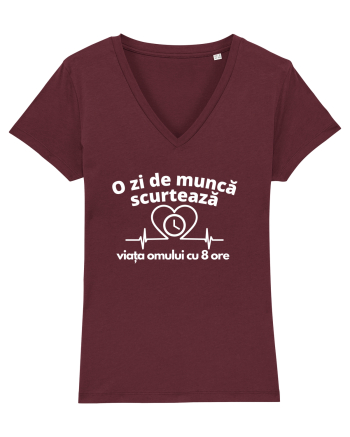 O zi de muncă scurtează viața omului cu 8 ore Burgundy