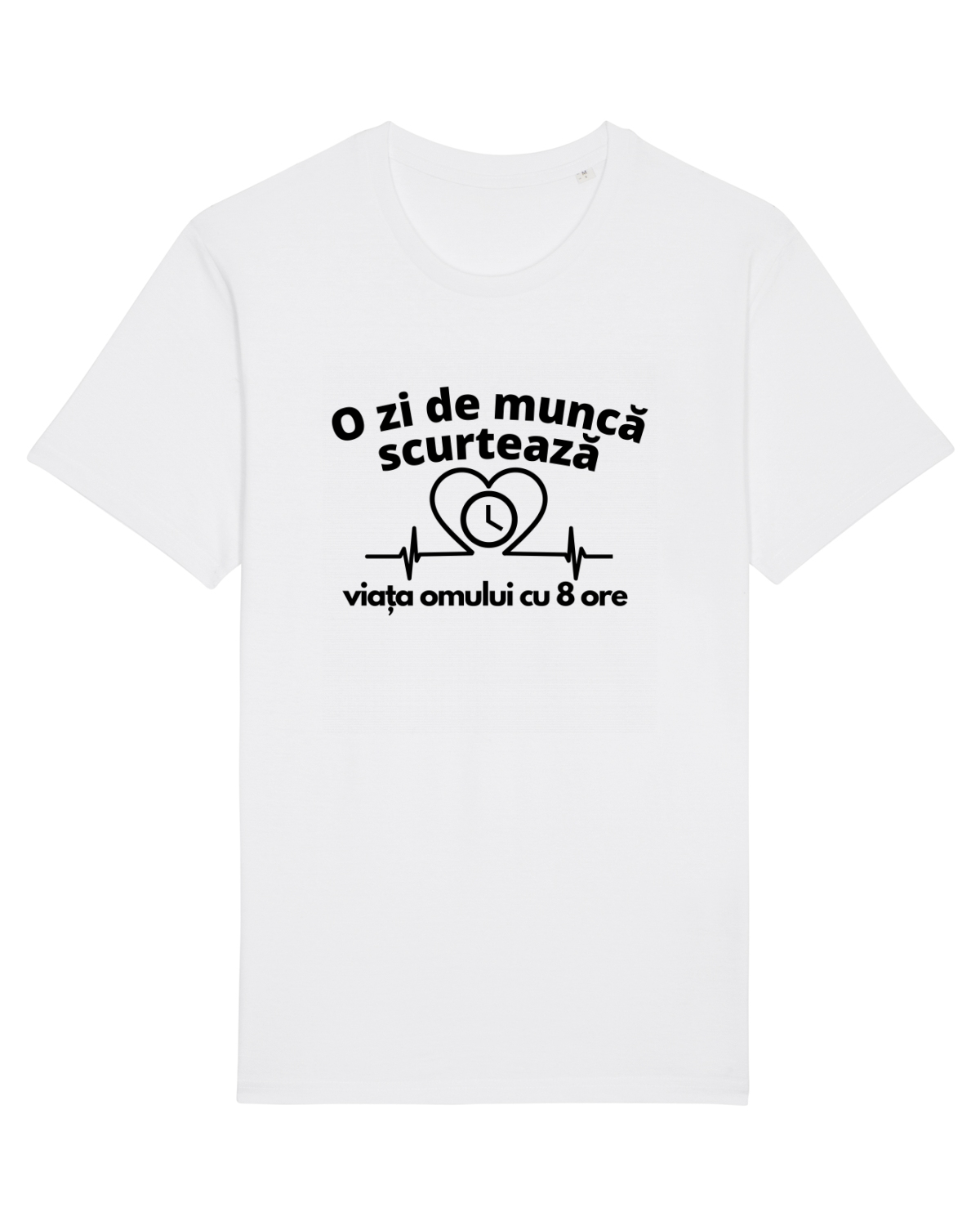 Tricou mânecă scurtă Unisex Rocker White