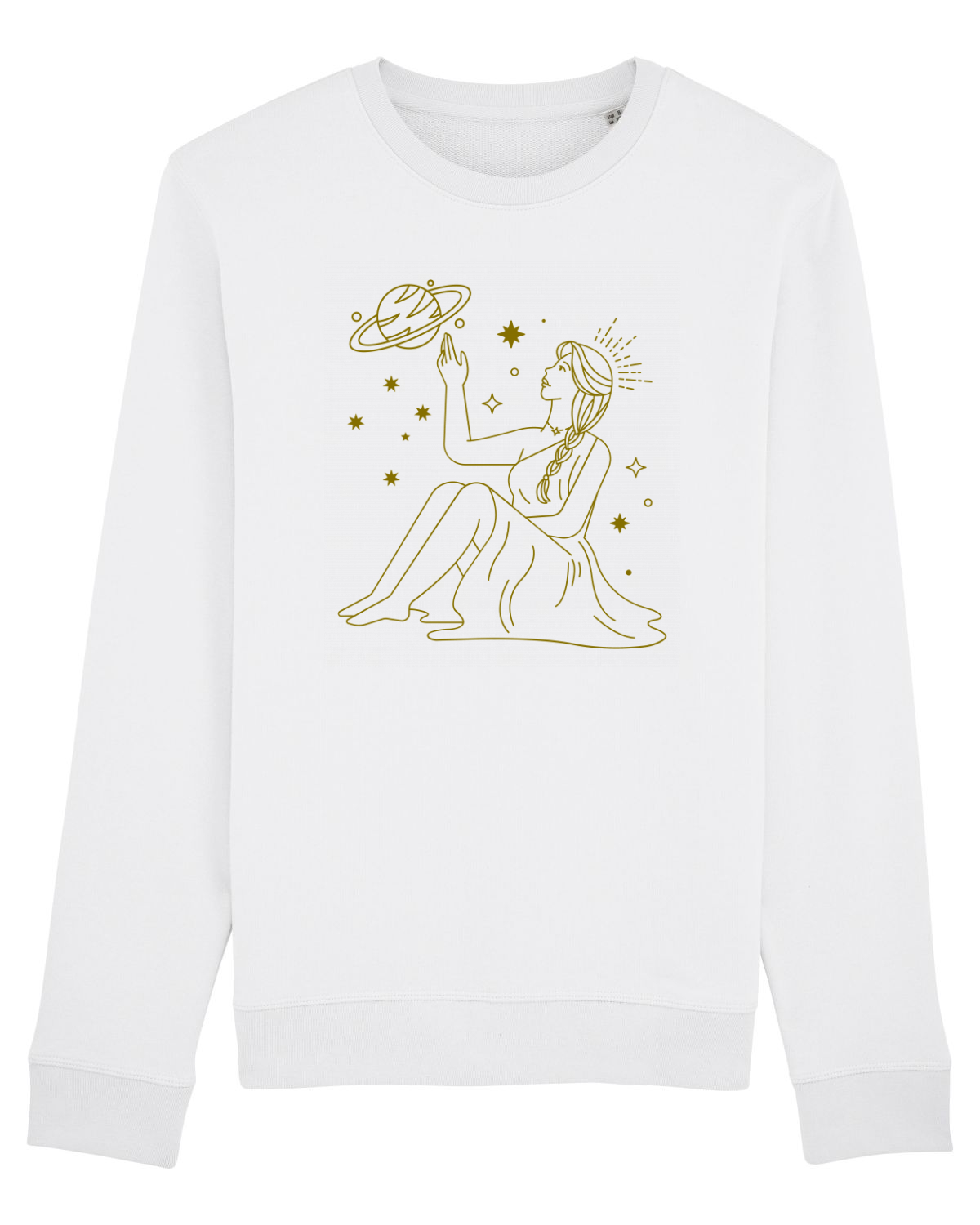 Bluză mânecă lungă Unisex Rise White