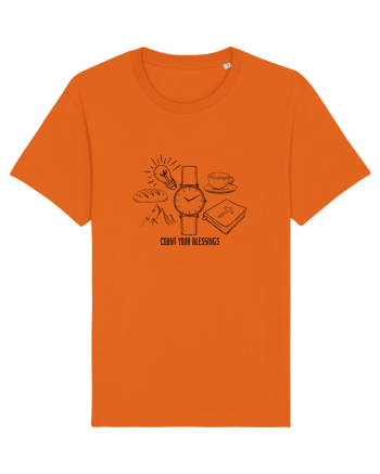 Count your blessings Bright Orange