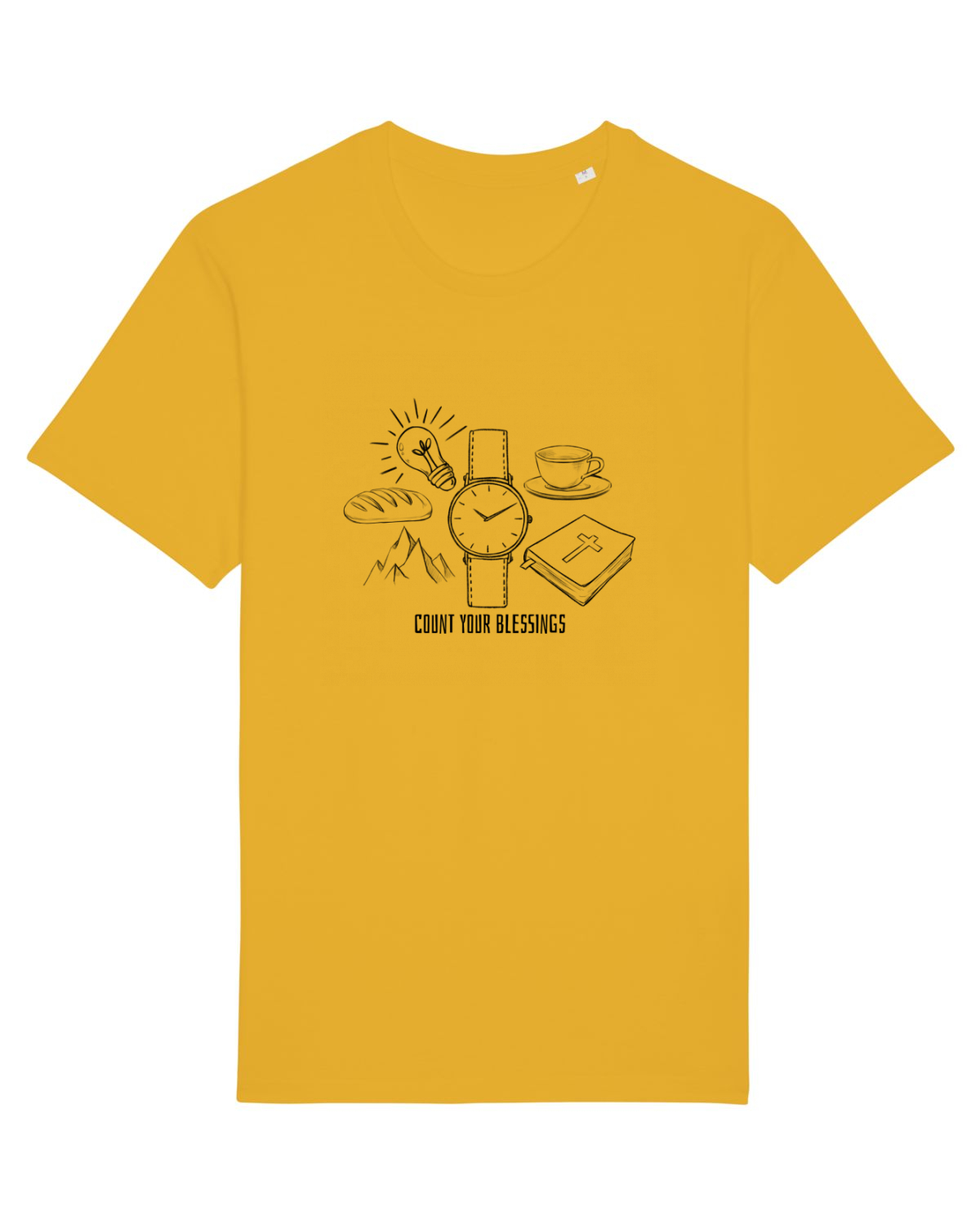 Tricou mânecă scurtă Unisex Rocker Spectra Yellow