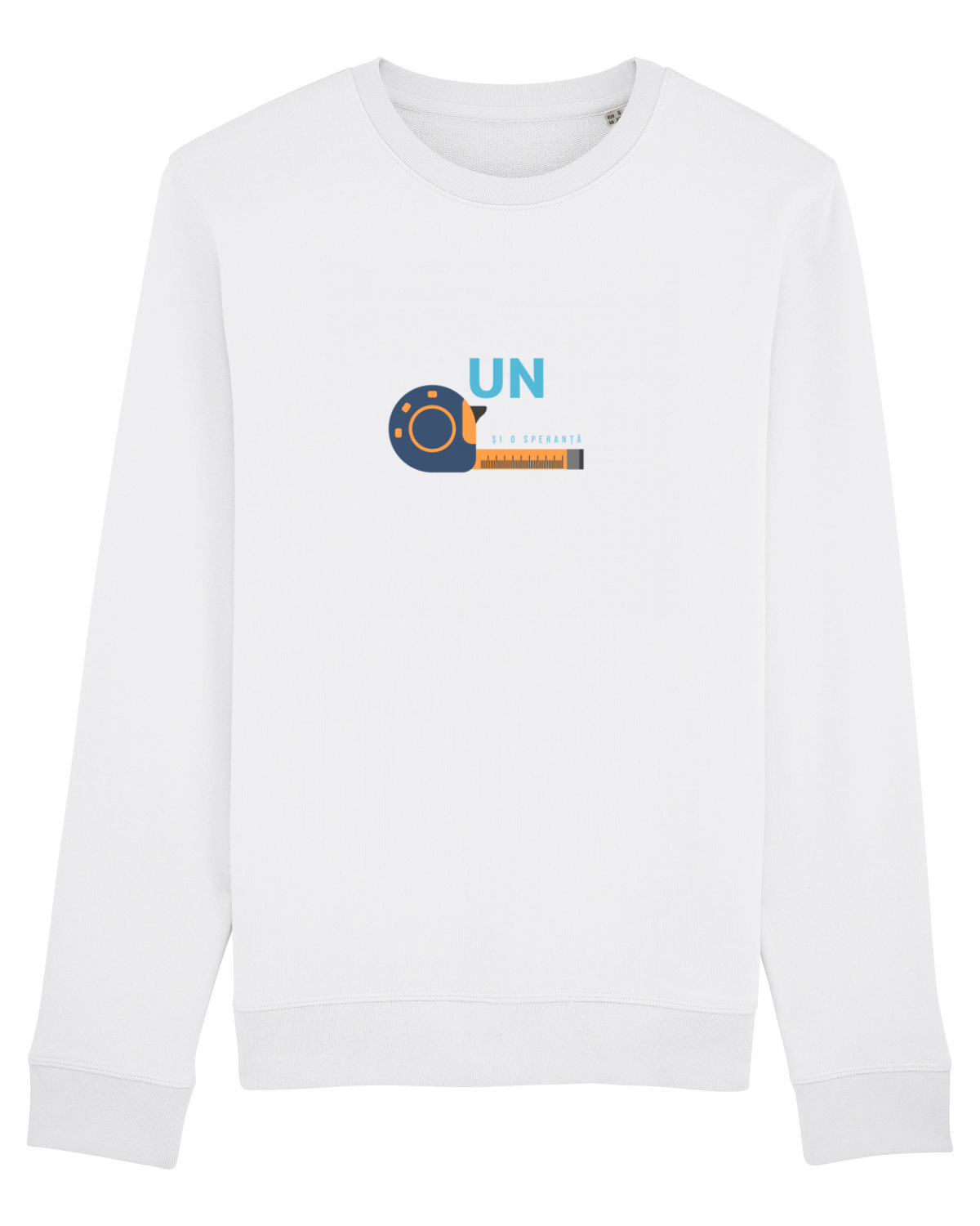 Bluză mânecă lungă Unisex Rise White