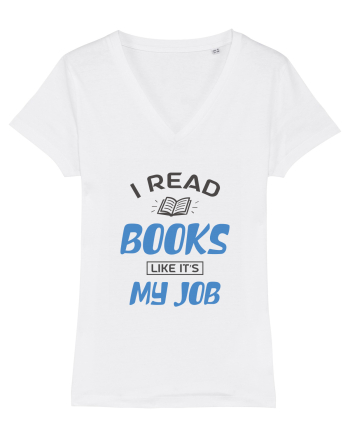I Read Books White