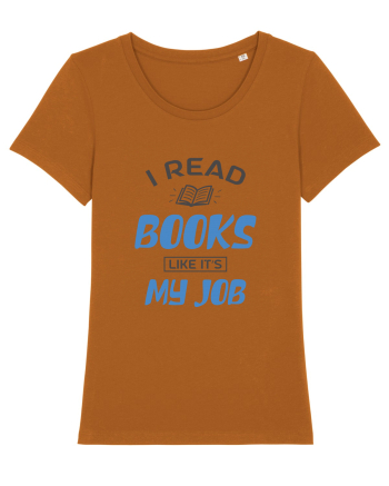 I Read Books Roasted Orange