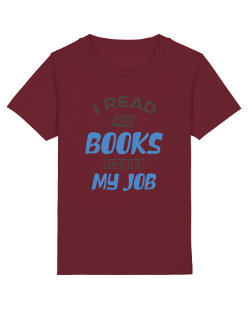 I Read Books Burgundy