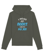 I Read Books - white Hanorac Unisex Drummer