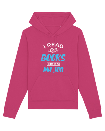 I Read Books - white Raspberry