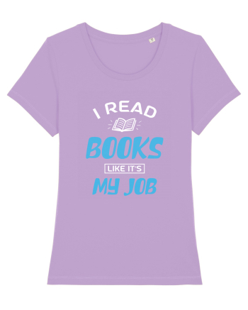 I Read Books - white Lavender Dawn