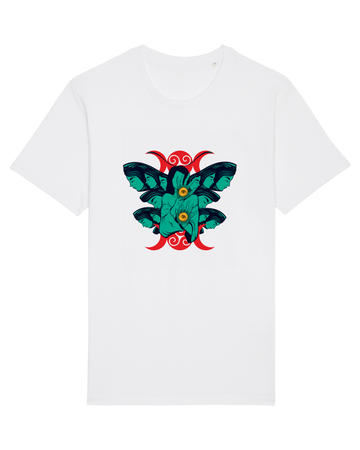 Tricou mânecă scurtă Unisex Rocker White