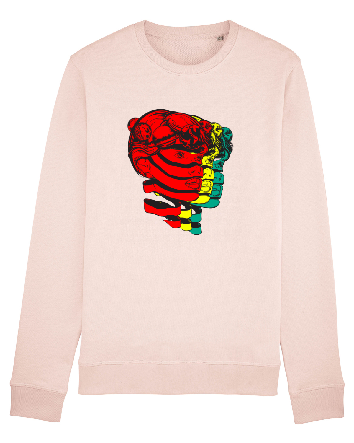 Bluză mânecă lungă Unisex Rise Candy Pink