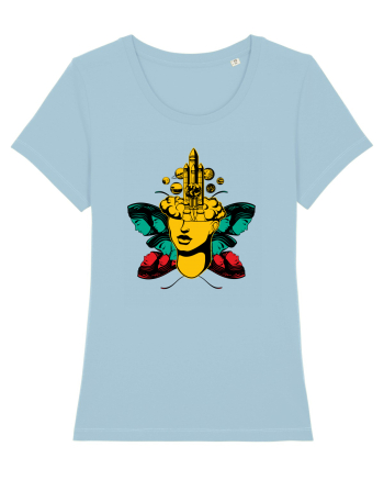 Surreal Woman Sky Blue