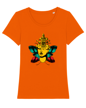 Surreal Woman Bright Orange