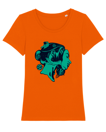 Surreal Woman Bright Orange