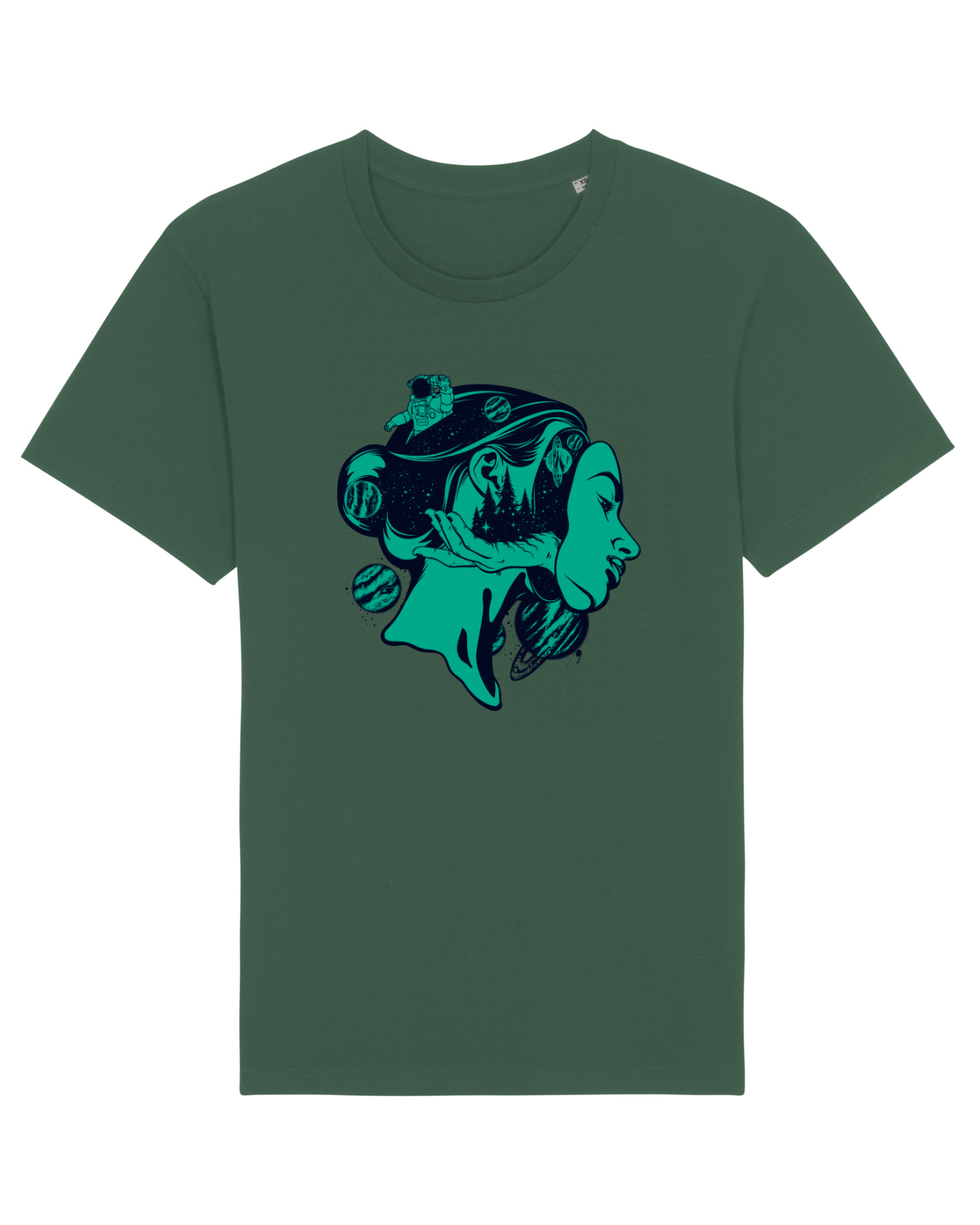 Tricou mânecă scurtă Unisex Rocker Bottle Green