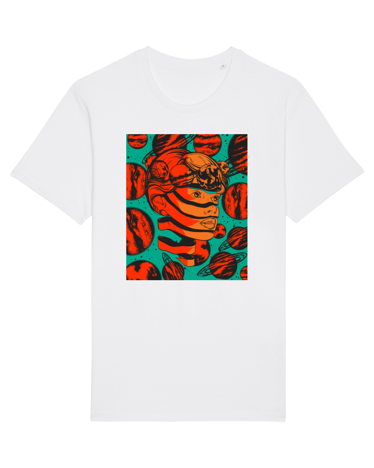 Tricou mânecă scurtă Unisex Rocker White