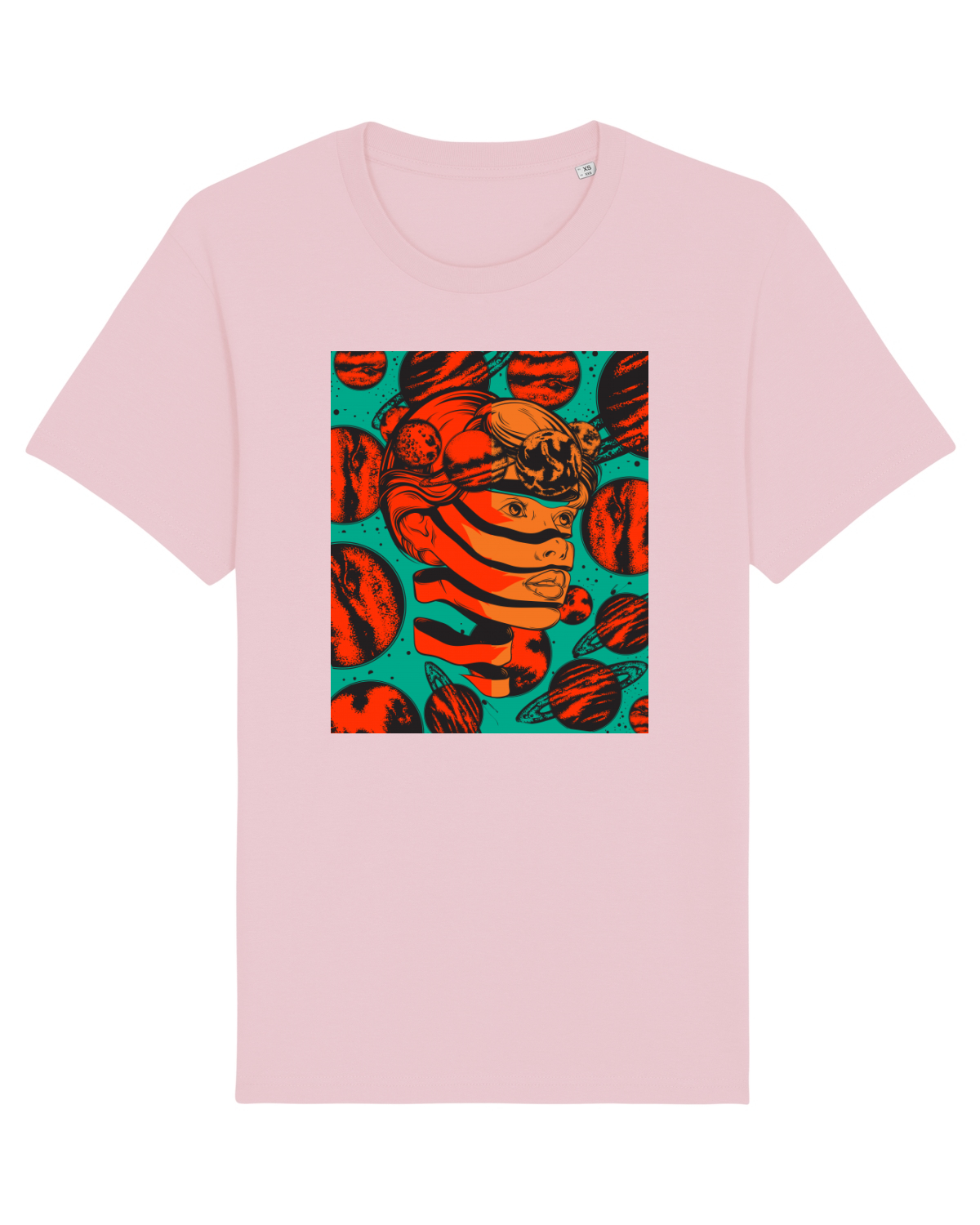 Tricou mânecă scurtă Unisex Rocker Cotton Pink