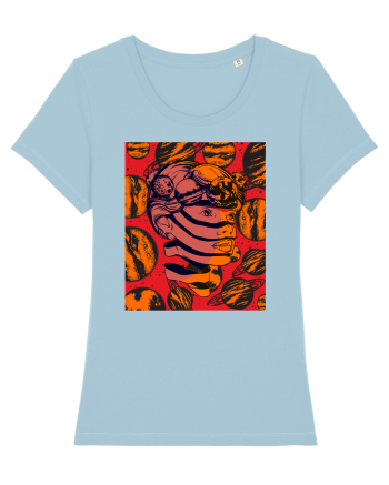 Surreal Woman Sky Blue