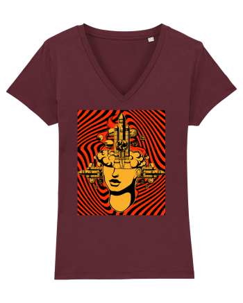 Surreal Woman Burgundy
