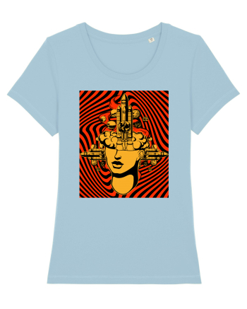 Surreal Woman Sky Blue