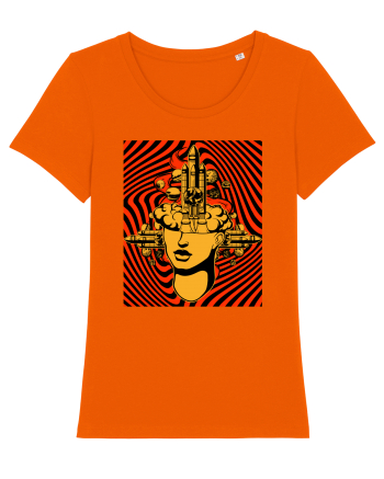 Surreal Woman Bright Orange