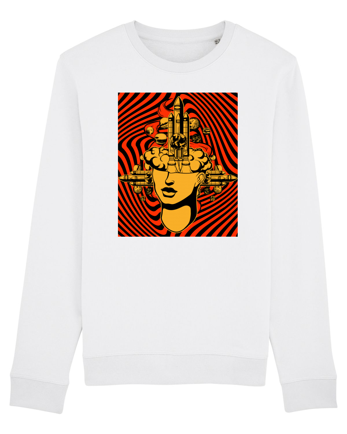 Bluză mânecă lungă Unisex Rise White