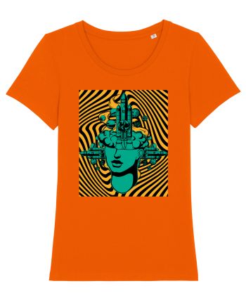 Surreal Woman Bright Orange
