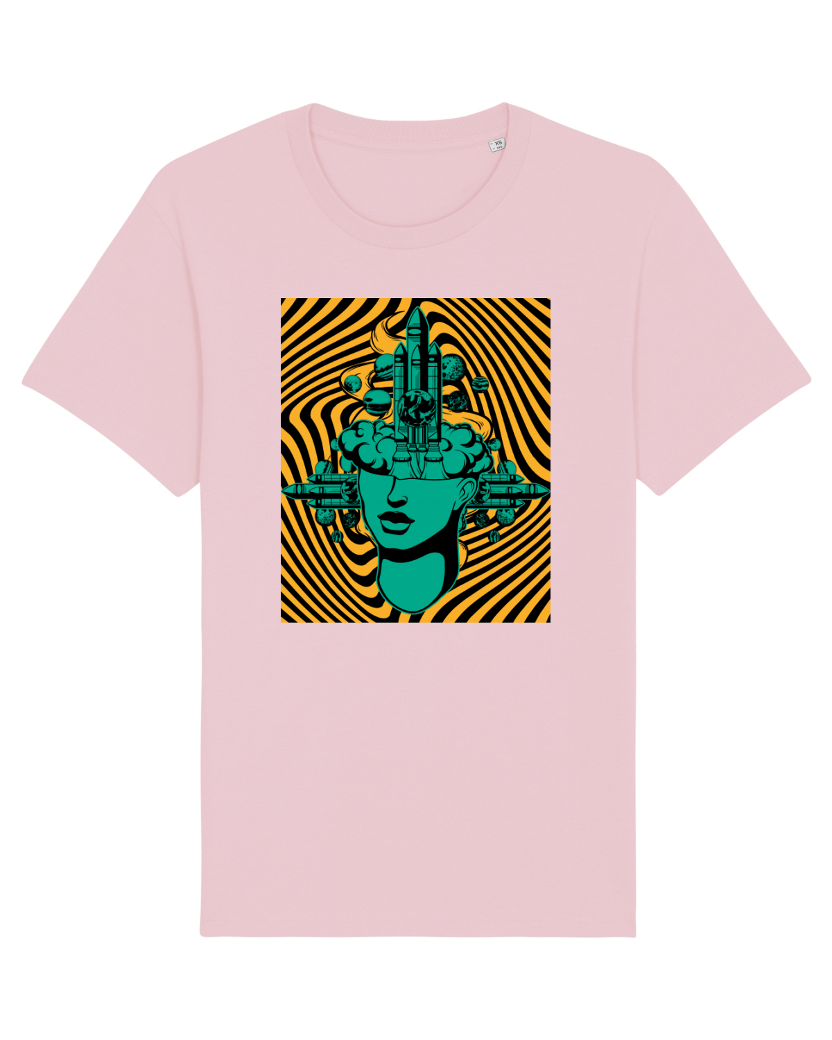 Tricou mânecă scurtă Unisex Rocker Cotton Pink