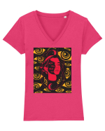Surreal Woman Tricou mânecă scurtă guler V Damă Evoker