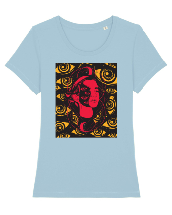 Surreal Woman Sky Blue