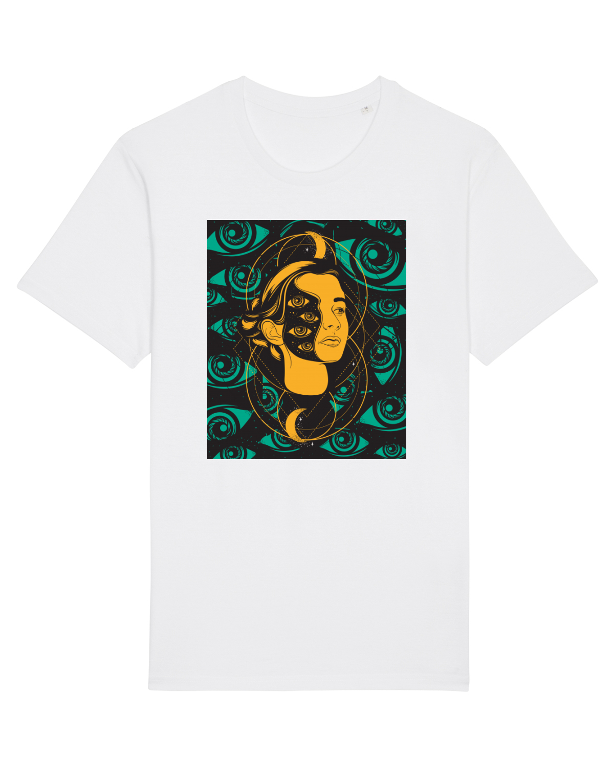 Tricou mânecă scurtă Unisex Rocker White