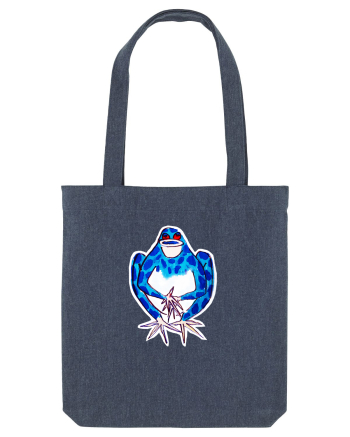 Broască albastră cântând - desen manual Midnight Blue