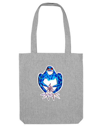 Broască albastră cântând - desen manual Heather Grey