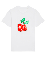 Doua mere roșii – desen manual Tricou mânecă scurtă Unisex Rocker