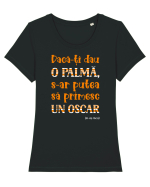 Palmă de Oscar Tricou mânecă scurtă guler larg fitted Damă Expresser