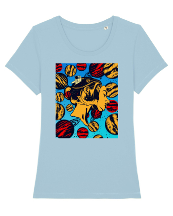 Surreal Woman Sky Blue