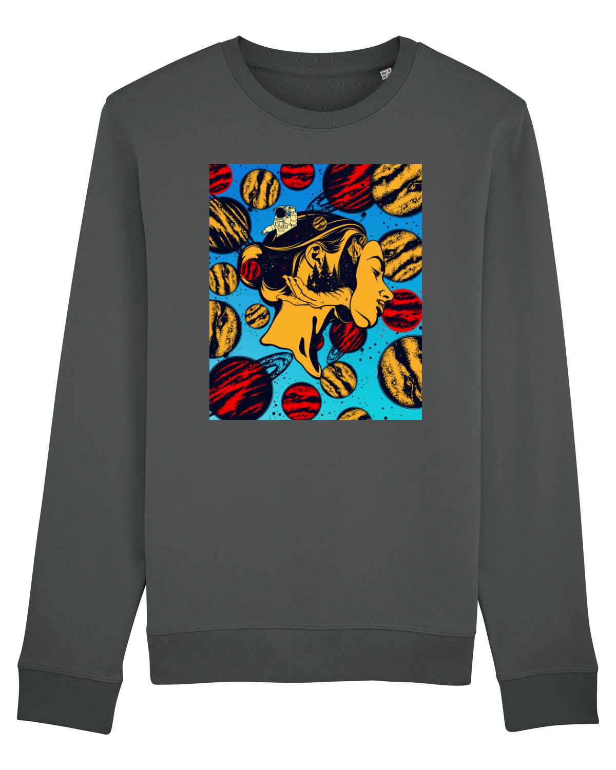 Bluză mânecă lungă Unisex Rise Anthracite