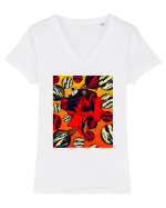 Surreal Woman Tricou mânecă scurtă guler V Damă Evoker