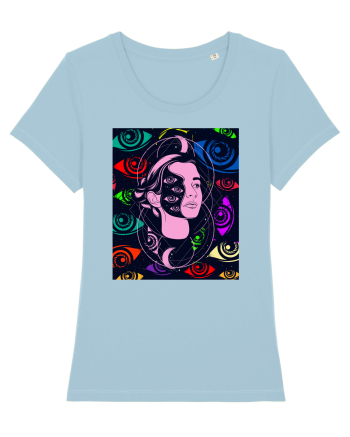 Surreal Woman Sky Blue