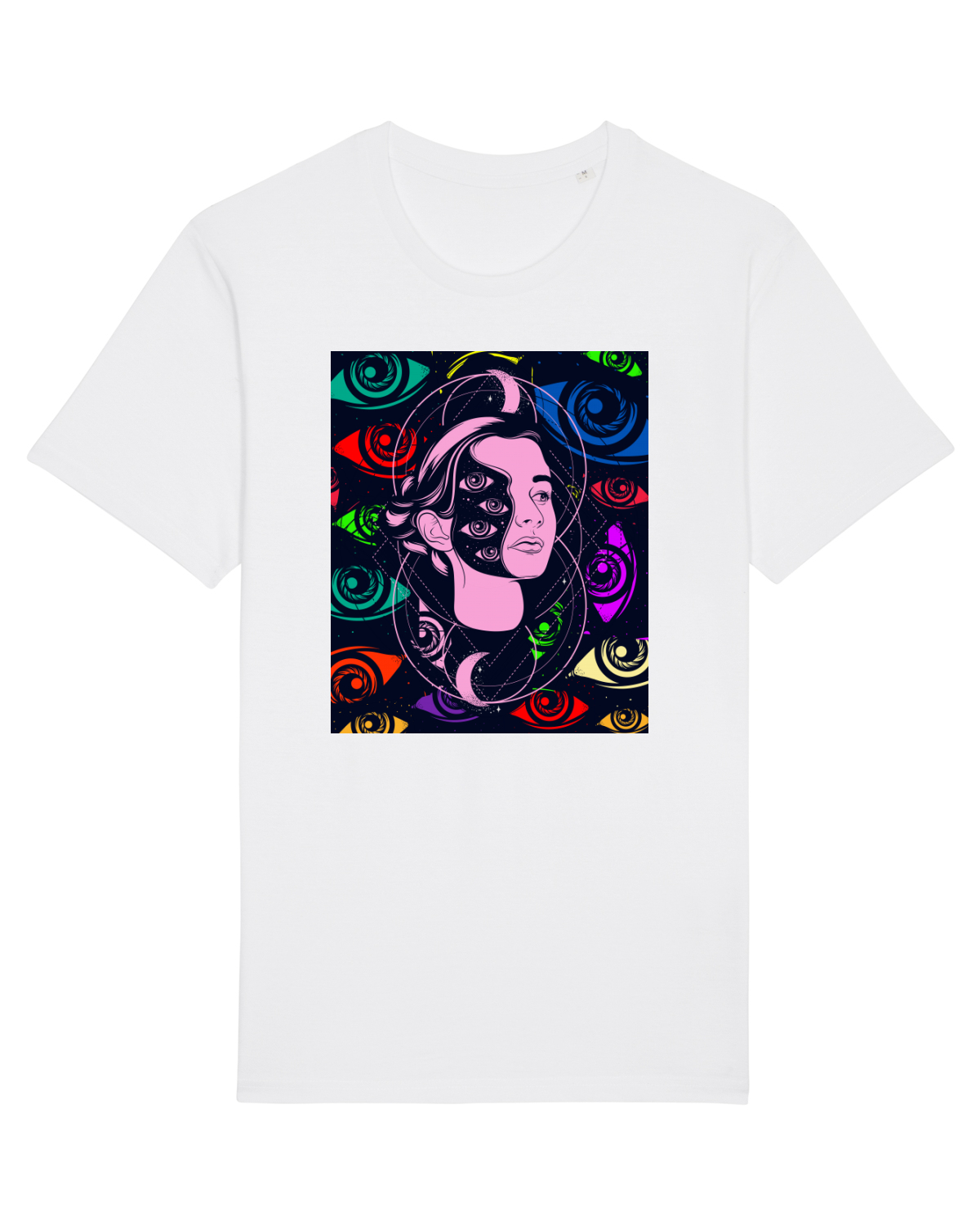 Tricou mânecă scurtă Unisex Rocker White