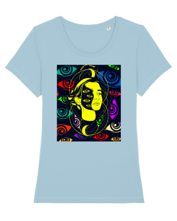 Surreal Woman Sky Blue