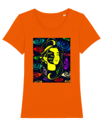 Surreal Woman Tricou mânecă scurtă guler larg fitted Damă Expresser