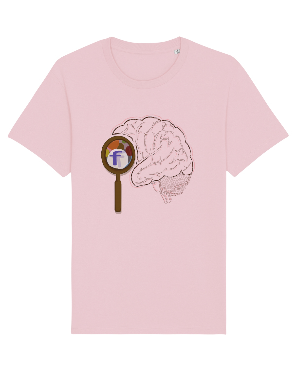 Tricou mânecă scurtă Unisex Rocker Cotton Pink