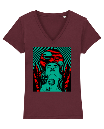Surreal Woman Burgundy