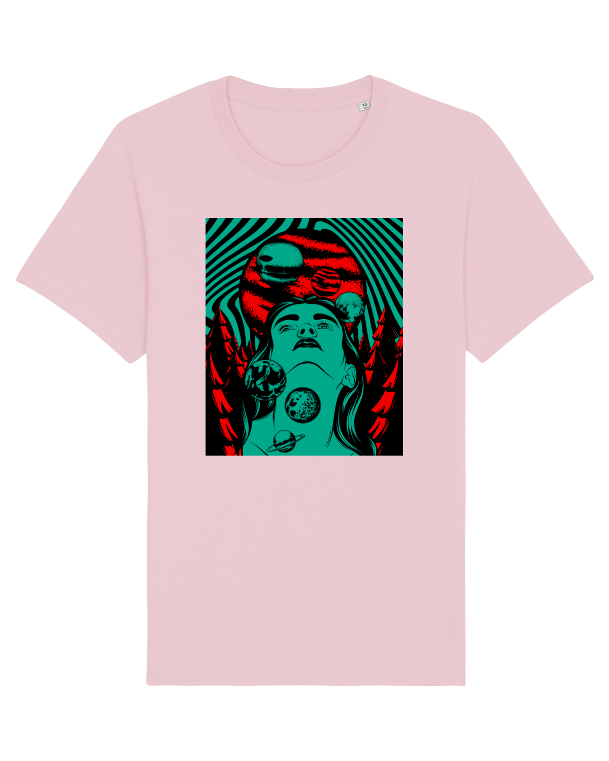 Tricou mânecă scurtă Unisex Rocker Cotton Pink